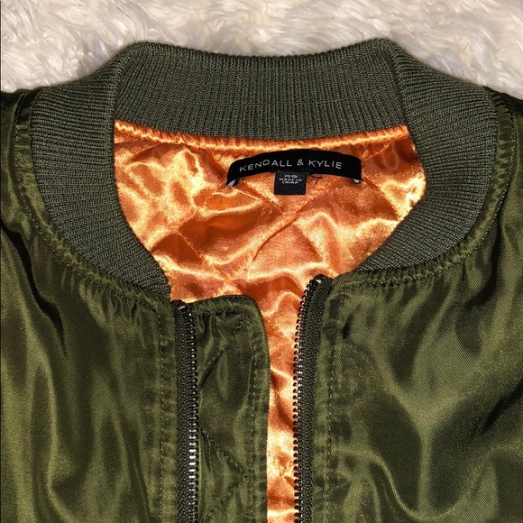 Kendall & Kylie Long Bomber Jacket SZ XS - Picture 2 of 4